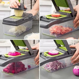 WishStore™ Vegetable Chopping Handle, Food Chopping Grate14/16 in 1